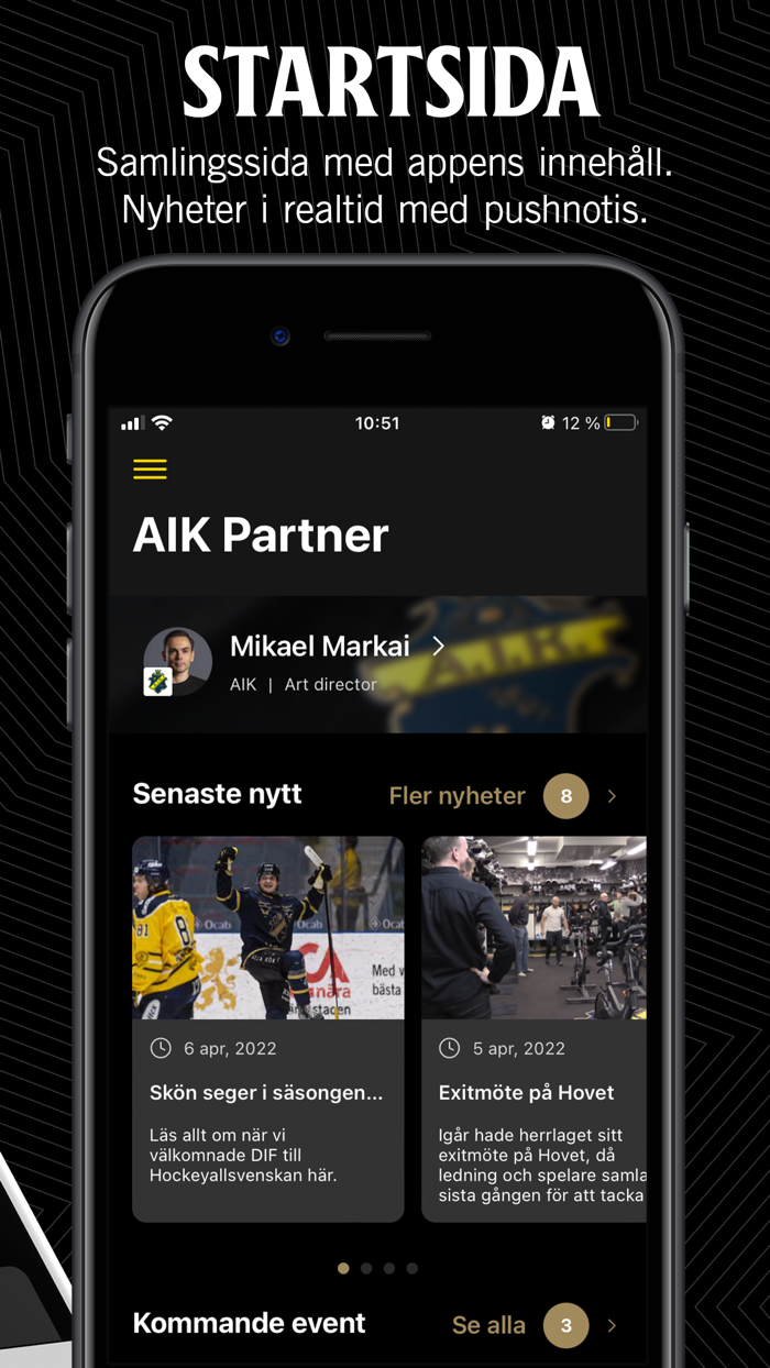 AIK Hockey Partnerplattform