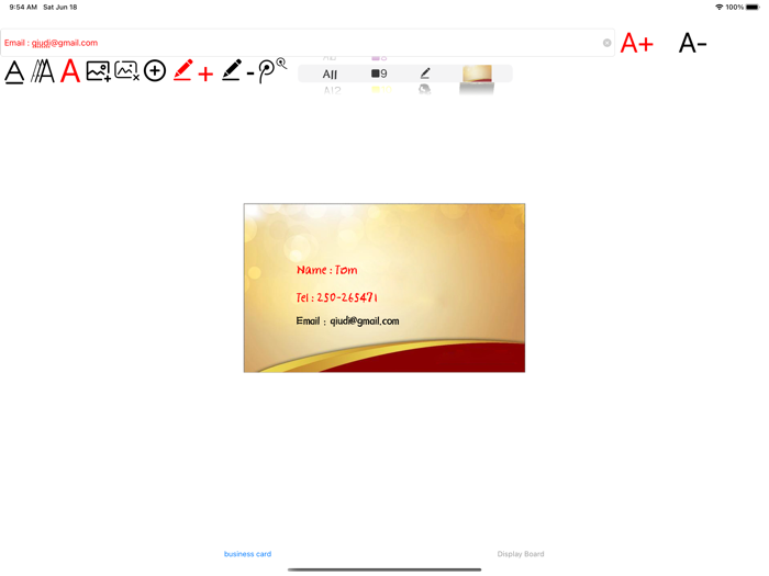 Business card making