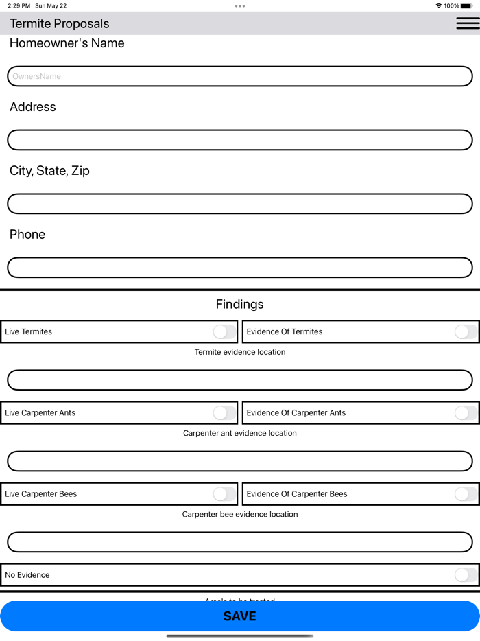 Termite  Pest Proposals