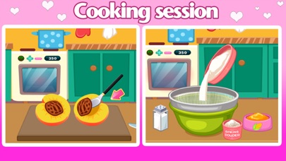 Peach Cupcake Cooking Screenshot