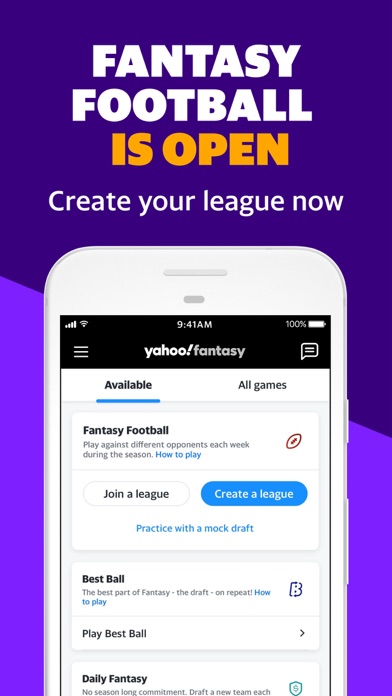 Yahoo Fantasy Sports & Daily Screenshot