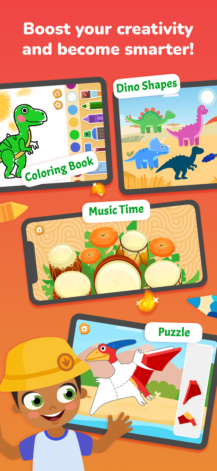 Dino Preschool learn abc  123