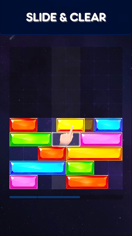 Jewel Slider: Drop Down Puzzle