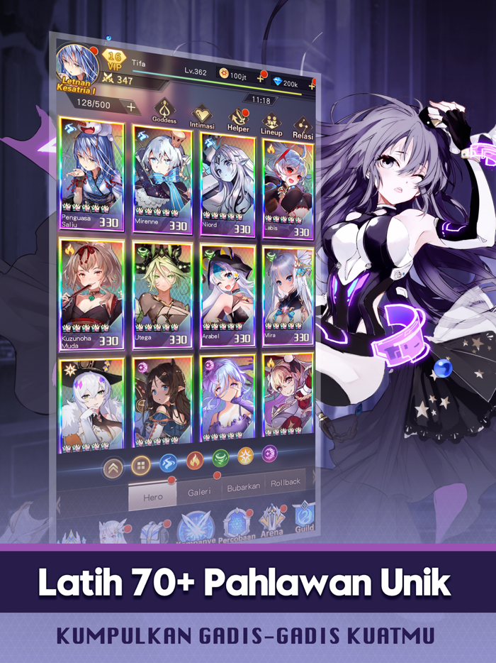 Girls Connect Idle RPG