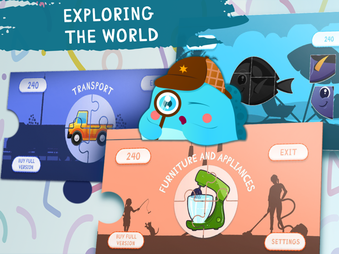 Puzzles for kids. Baby Games