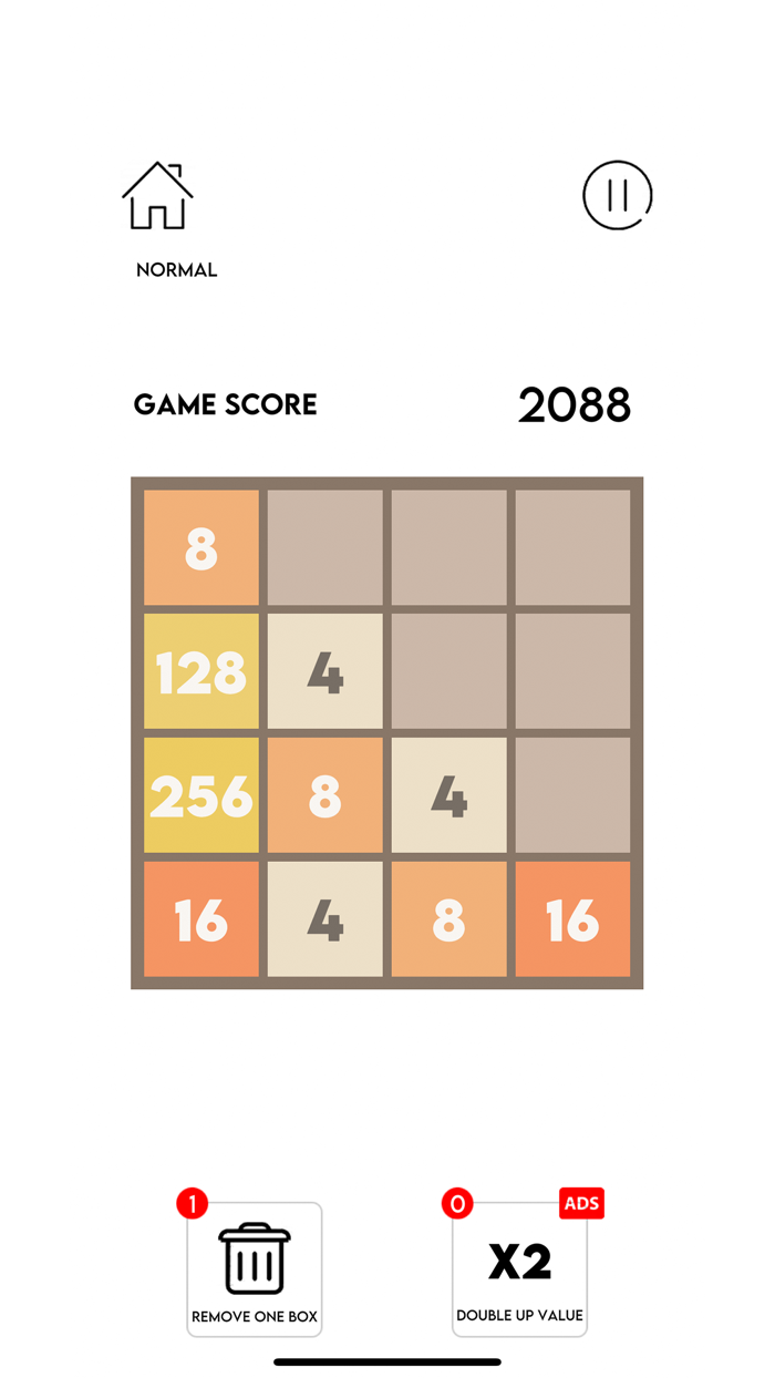 2048 Challenge Easy Hard