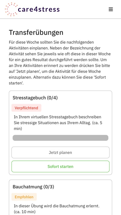 care4stress iSMT Pflege