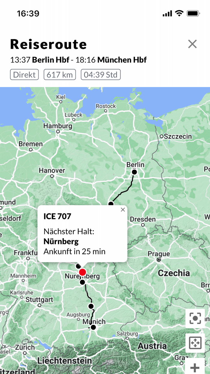 Bahn Fahrplan  Live Tracking
