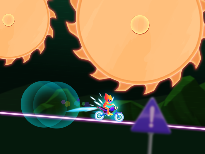 Moto Bike Neon Racing