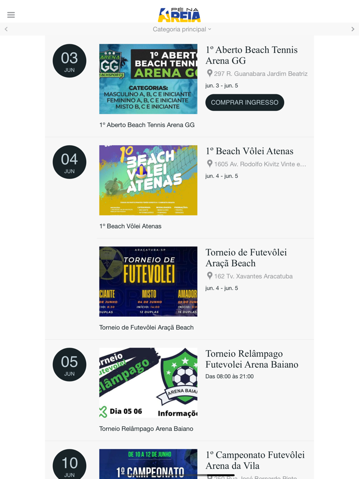 Pé na Areia Esportes