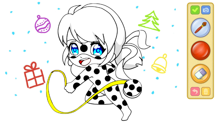 Ladybug Chibi Coloring