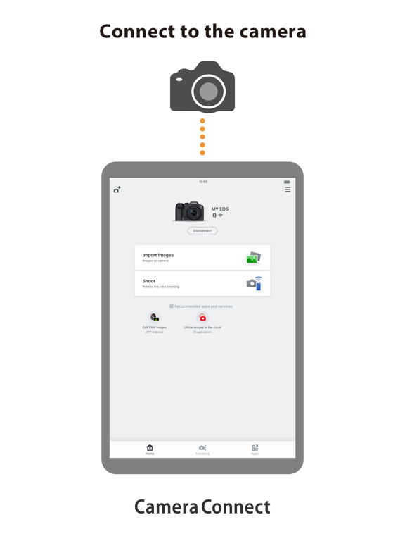 Canon Camera Connect iPad app afbeelding 1