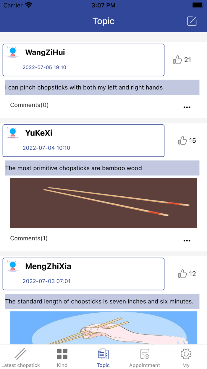 Deliver high-quality chopstick