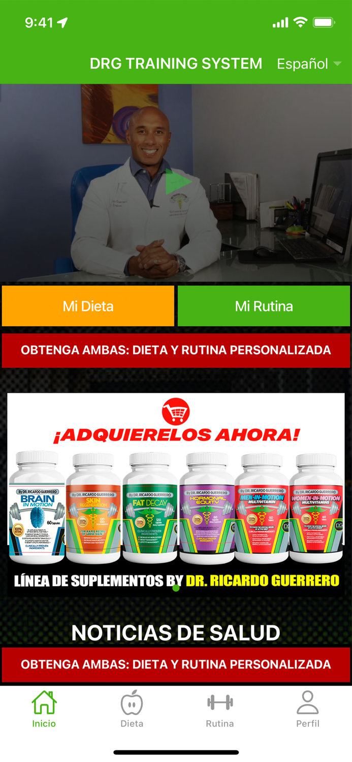 DRG Medical  Fitness Platform