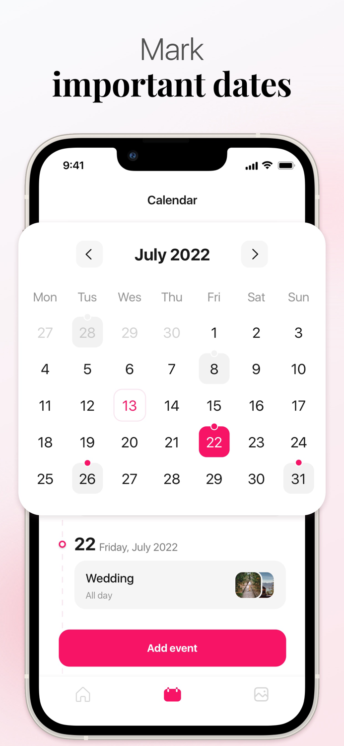 Couple Calendar Anniversary