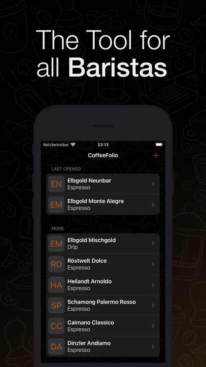 CoffeeFolio - Your Recipes