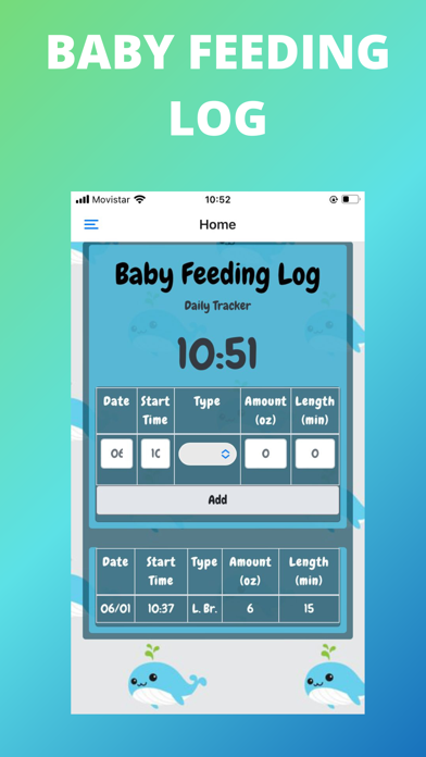 Baby Feeding Log App screenshot 2