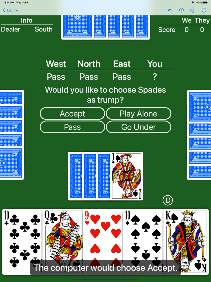 Euchre - Expert AI