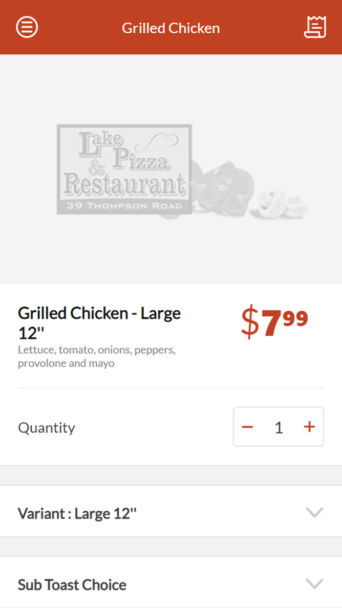 Lake Pizza Restaurant