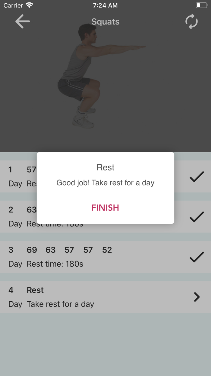 200 Squats Challenge
