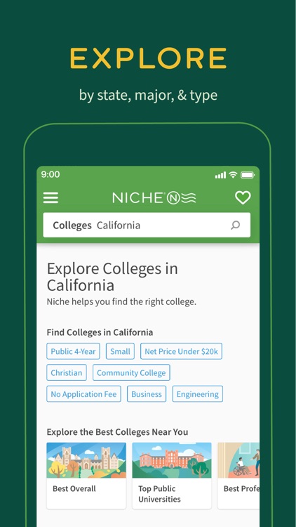 Niche: Colleges, K-12 & Places