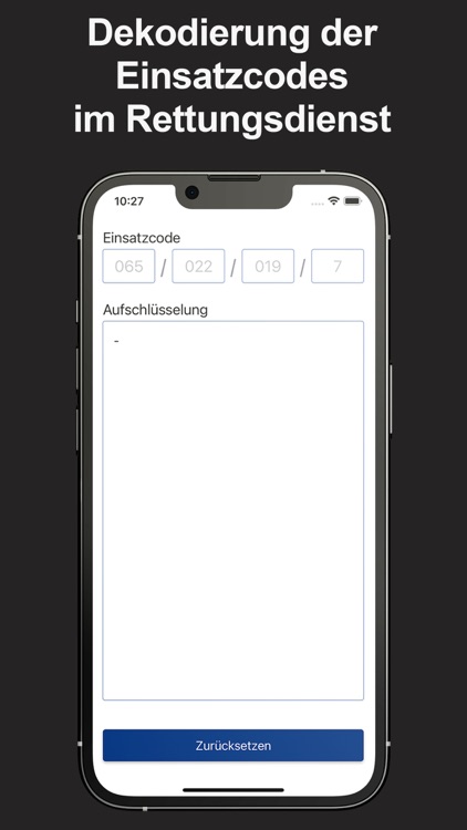 Rettungsdienst Codes RLP