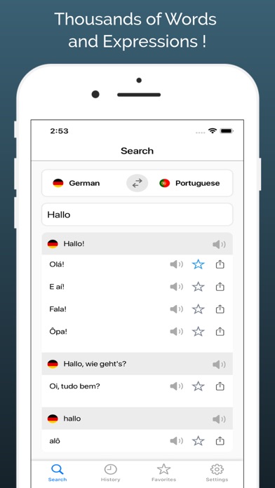 German-Portuguese Dictionary + screenshot 2