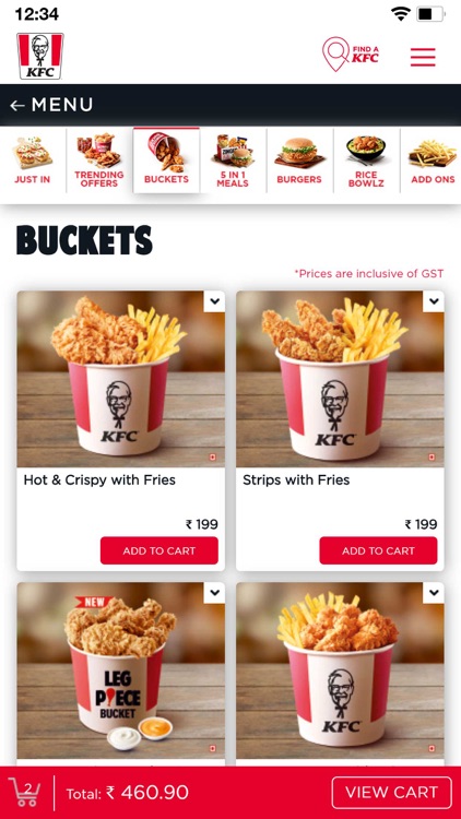 KFC online food ordering screenshot-3