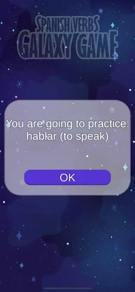 Game screenshot Spanish Verbs Galaxy Game hack