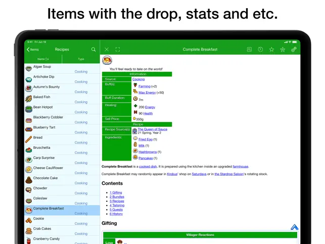 Captura 4 Database for Stardew Valley iphone