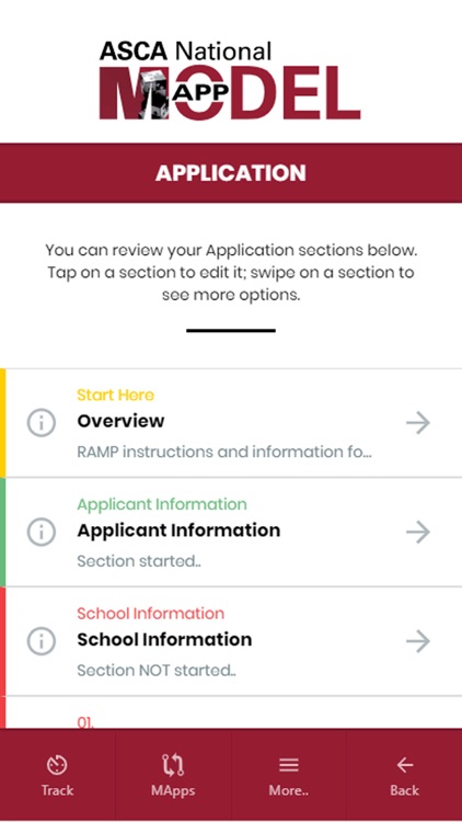 MApp - ASCA National Model App