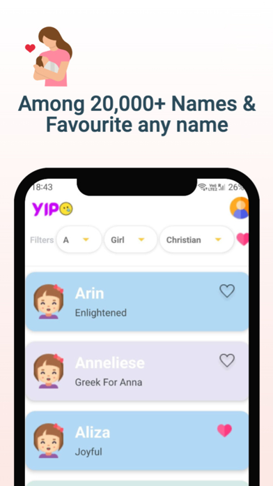 Yipo - Cute Baby Names screenshot 3