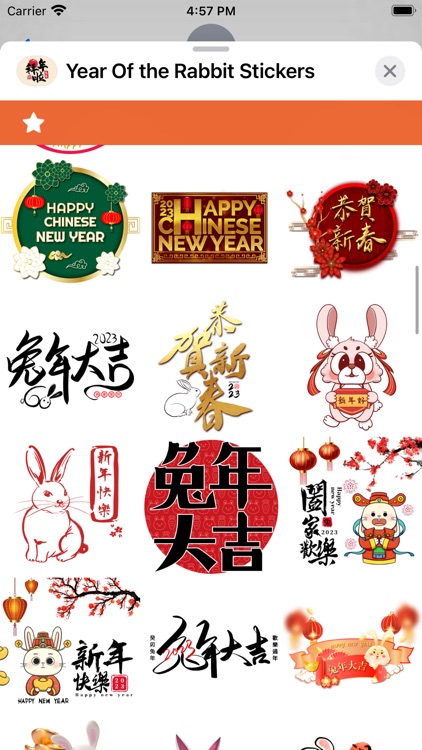 Year Of the Rabbit Stickers