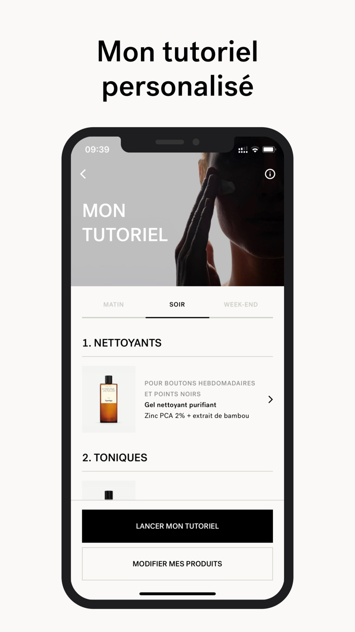 Typology - Soins de la peau