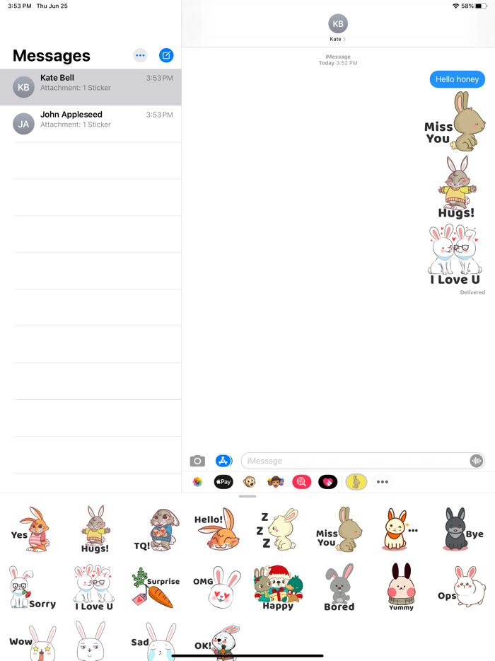 Bunny Rabbit Stickers