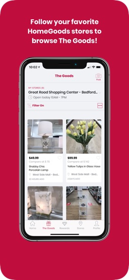 HomeGoods app screenshot