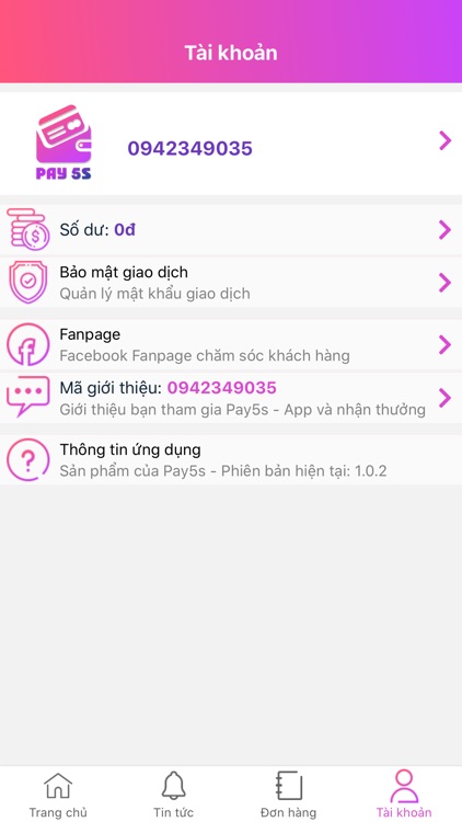 Pay5s Thẻ Cào & Thanh Toán