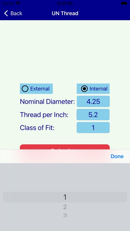 UN Metric Threads Calculator screenshot-5