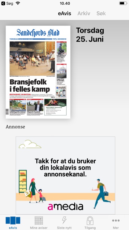 Sandefjords Blad EAvis By Amedia AS