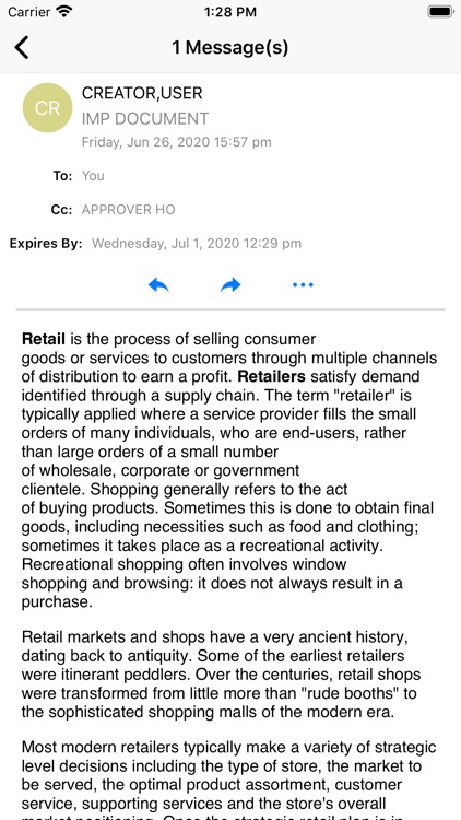 QNotes 1610 - Reflexis One