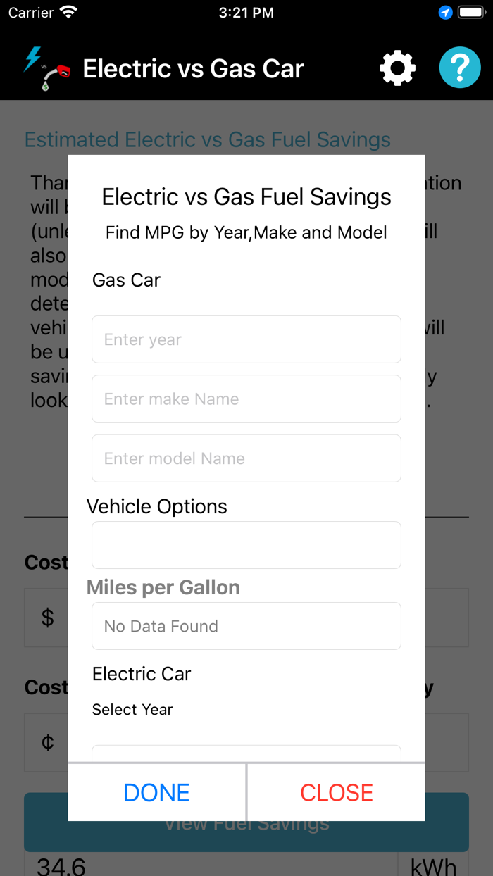 Electric vs Gas Fuel Savings