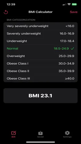 Game screenshot BMI Simple: Tracker hack