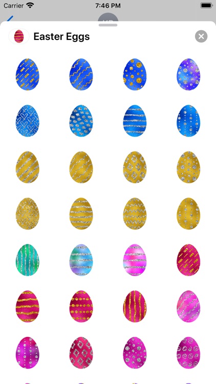 Easter Eggs - Foil and Glitter