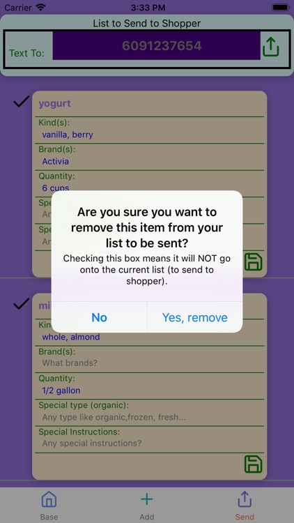 YgroceryList screenshot-5