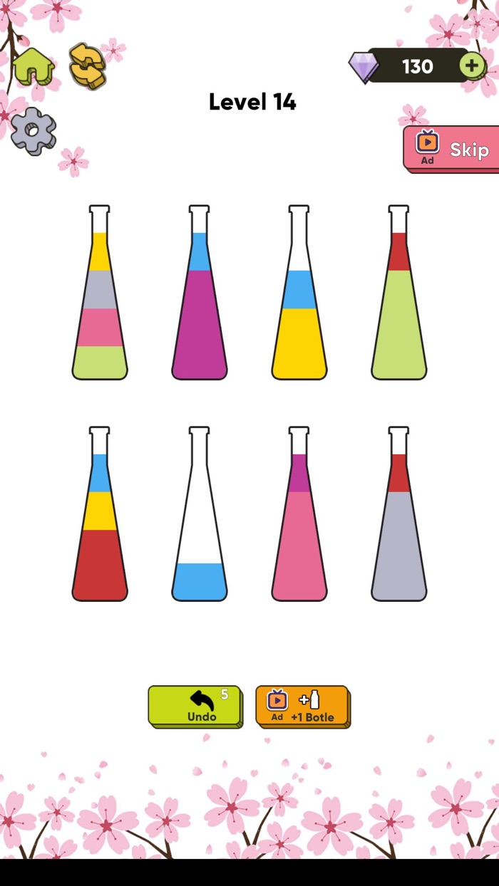 Color Bottle Sort Water Pour