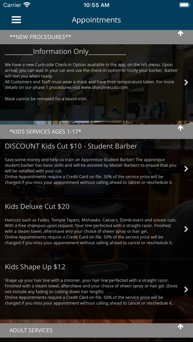 Sharp Line Cuts Barber Shop screenshot 2