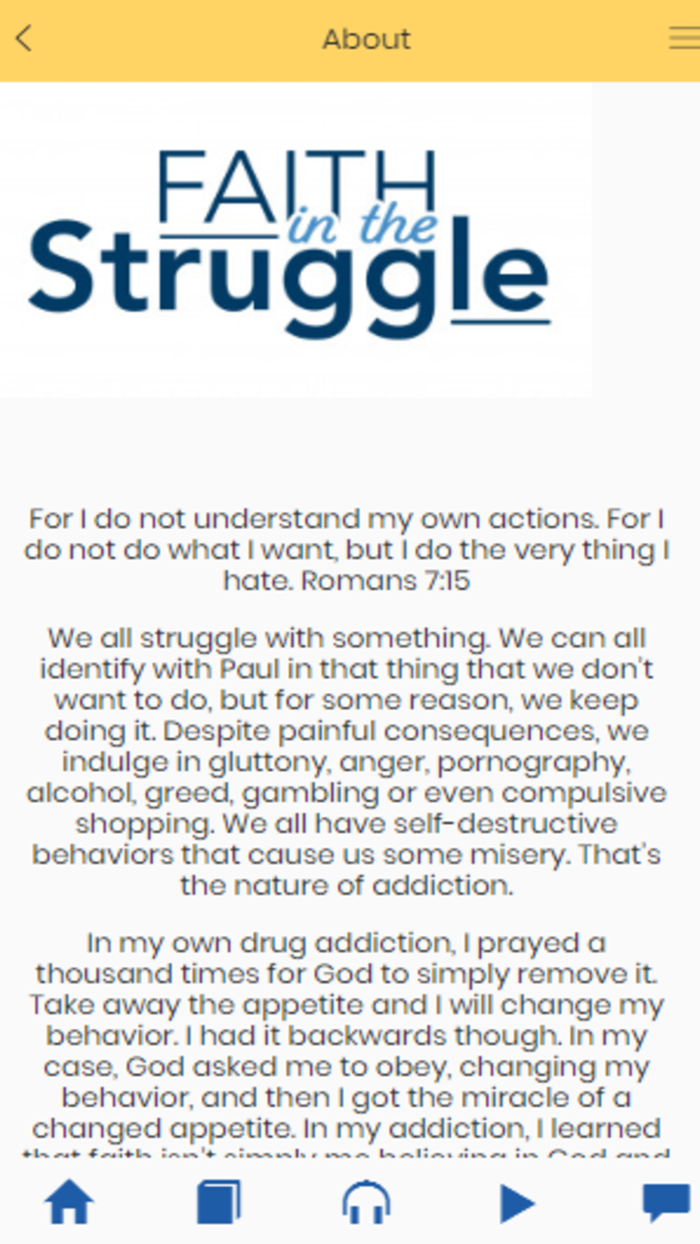 Faith in the Struggle