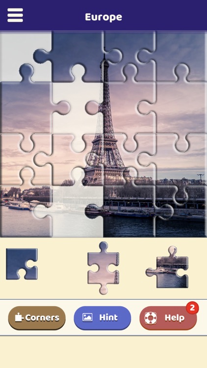 Europe Destinations Puzzle