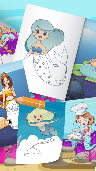 Dibujos de Sirenas para Pintar screenshot 2