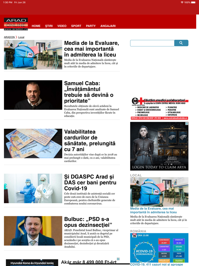 Arad Online - aradon.ro